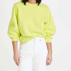 AGOLDE Thora 3/4 Sleeve Sweatshirt Tarte Medium NWT